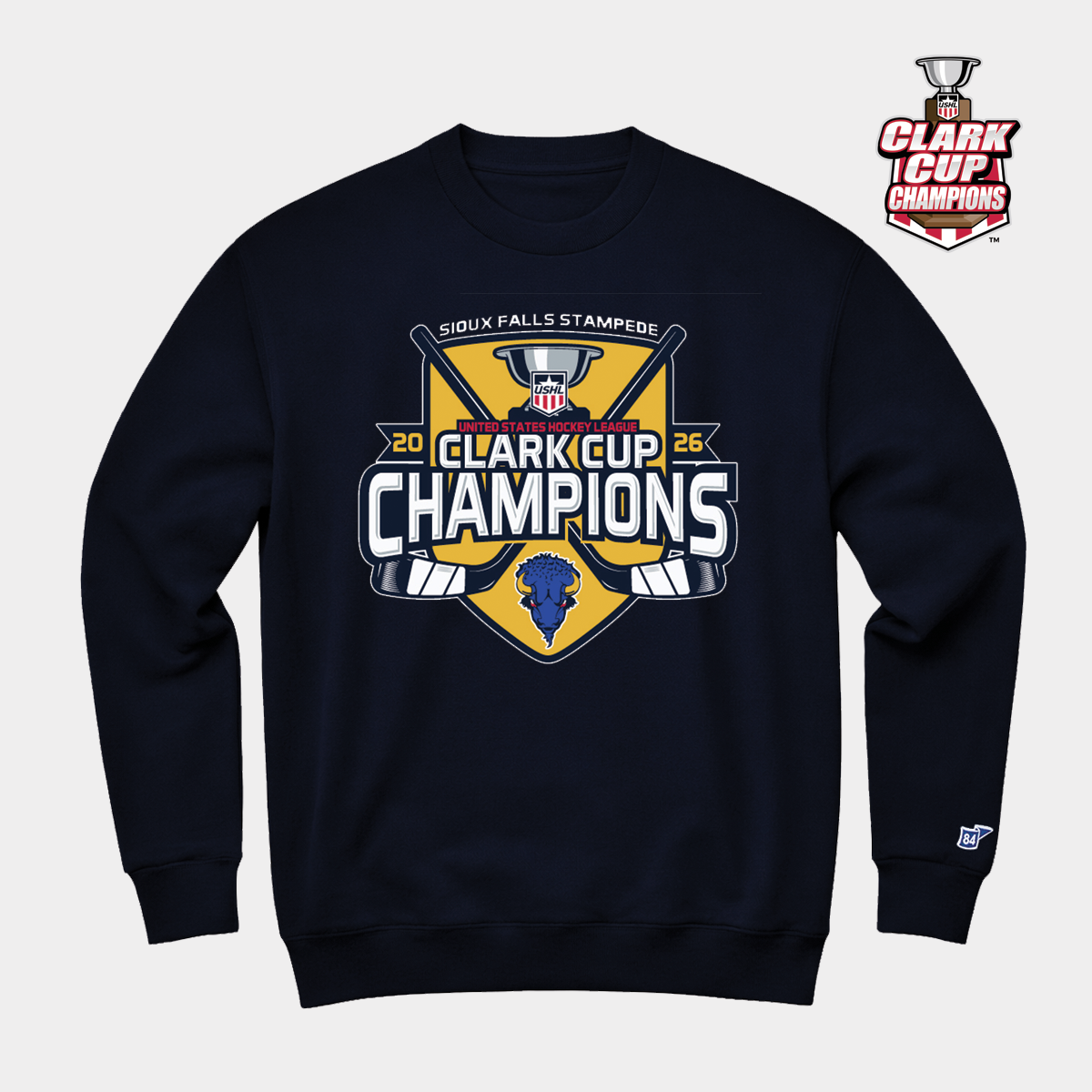 2026 Clark Cup Champions Gold Rush Crewneck – Herd Hockey Shop